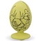 Rooster Wooden Figurine Unfinished Easter Egg